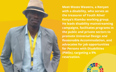 Moses Waweru– Creating an inclusive environment for Persons with Disabilities (PWDs)